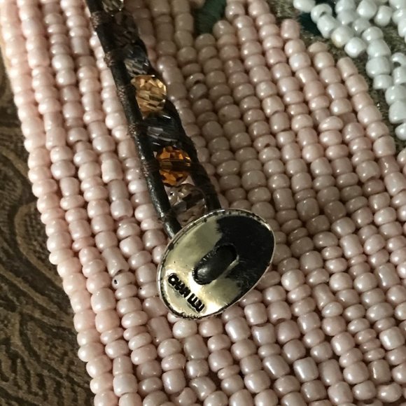 Chan Luu RoseGold Nugget 5 Wrap Taupe Leather Bracelet - Picture 6 of 8